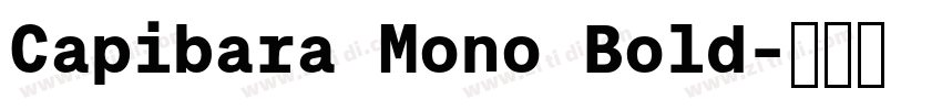 Capibara Mono Bold字体转换